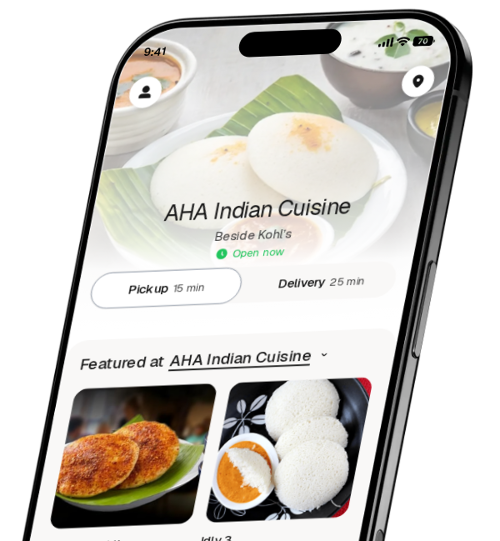AHA Indian Cuisine app preview